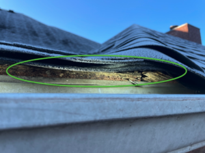 Moisture Deterioration at Roof Eave
